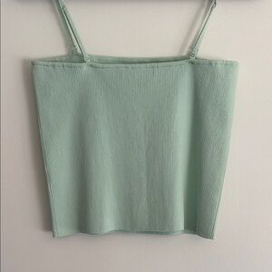 INTERMIX Light Green Ribbed Camisole
